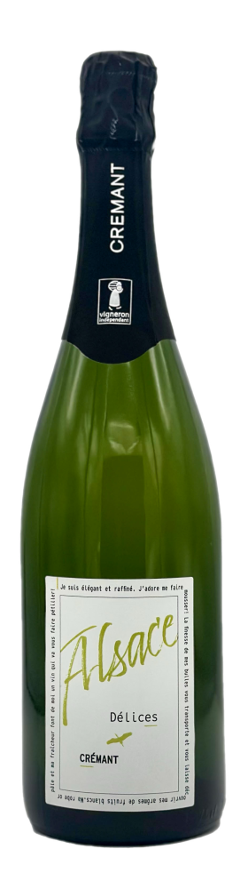 Crémant Délices d’Alsace Blanc Brut Crémant d'Alsace, Délices d'Alsace